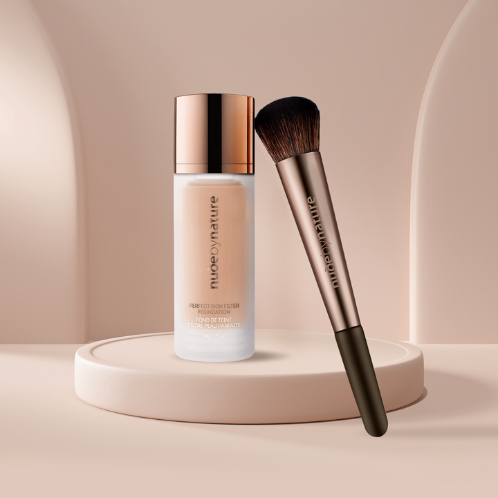 Perfect Skin Filter Foundation & Round Foundation Brush Duo